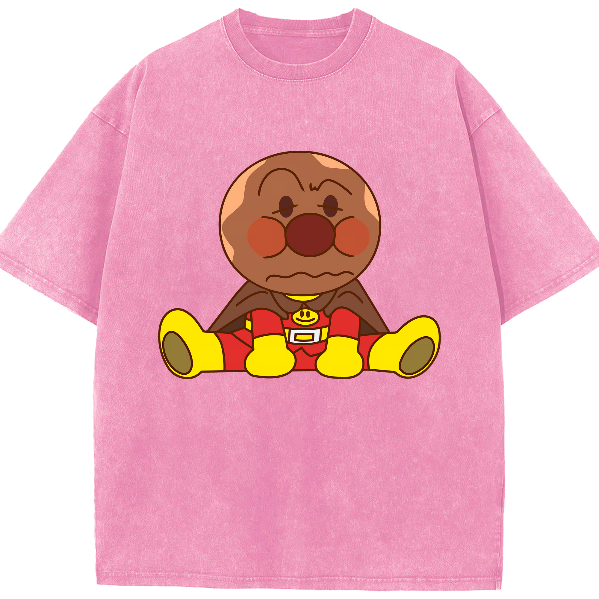 （画像用） アンパンマン Anpanman 綿100% ヴィンテージ風 半袖Tシャツ（フロントプリント）